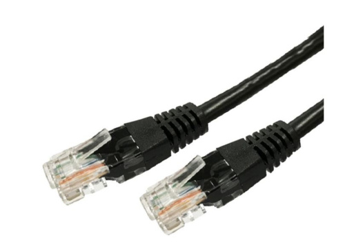 TB Patch cable cat.6a RJ45 UTP 1m. Black - pack of 10