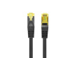 Lanberg Patchcord cat.6a S/FTP LSZH CU 0.5m fluke passed Black