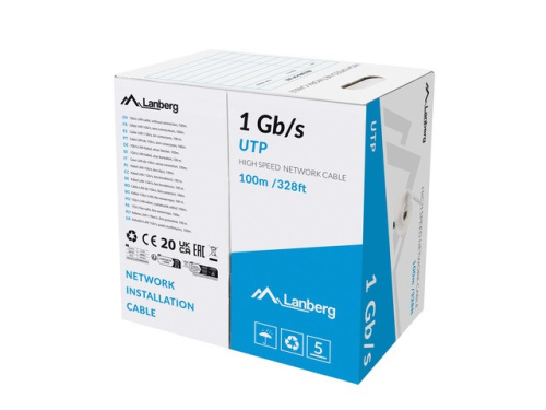 Lanberg Cable LAN UTP 1GB/S CCA wire 100M grey