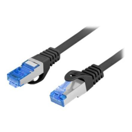 Lanberg Patch cable - CAT 6a | RJ-45 - male | RJ-45 - male | RJ-45 - male to RJ-45 - male | 1 m PCF6A-10CC-0100-BK