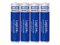 LOGILINK LR03B4 LOGILINK - Ultra Power AAA Alkaline Batteries, LR03, Micro, 1.5V, 4pcs