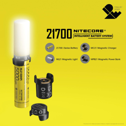 TERY RECH. LI-ION 3.6V/21700 BS NITECORE