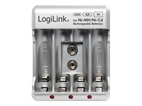 LOGILINK PA0168 LOGILINK - Battery charger for Ni-MH/Ni-Cd AA/AAA/9V rechargeable batteries