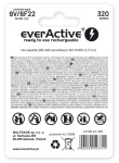 Rechargeable batteries everActive Ni-MH 6F22 9V 320 mAh Professional Line