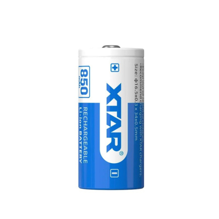 Battery 16340/R-CR123 3,7V Li-ion 850 mAh