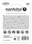 Rechargeable batteries everActive Ni-MH 6F22 9V 320 mAh Professional Line