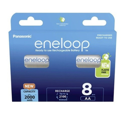 Rechargeable batteries PANASONIC ENELOOP AA 2000 mAh 8 szt (BK-3MCDE/8HH)