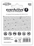 Rechargeable batteries everActive Ni-MH R03 AAA 800 mAh Silver Line