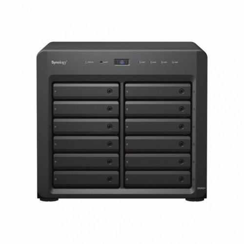 Synology Server NAS DS2422+ 12x0HDD AMD Ryzen V1500B 4x2,2Ghz 4GB RAM 4x1GbE 2xUSB 3Y