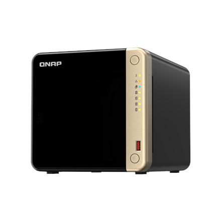 QNAP | 4-Bay desktop NAS | TS-464-8G | Intel Celeron | N5095 4-core | Processor frequency 2.9 GHz | 8 GB