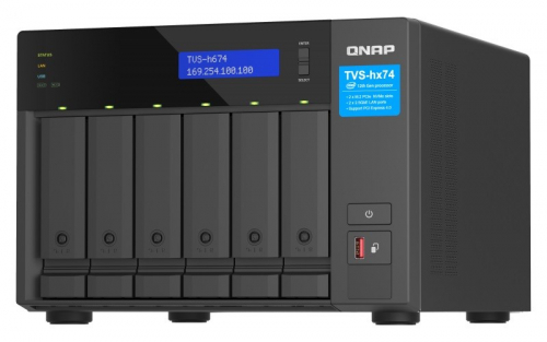 QNAP NAS TVS-h674-i5-32G 6x0HDD Intel i5-12400 32GB SODIMM DDR4