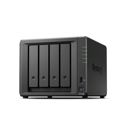 Synology | 4-Bay | DS923+ | Up to 4 HDD/SSD Hot-Swap | AMD | Ryzen R1600 | Processor frequency 2.6 GHz | 4 GB