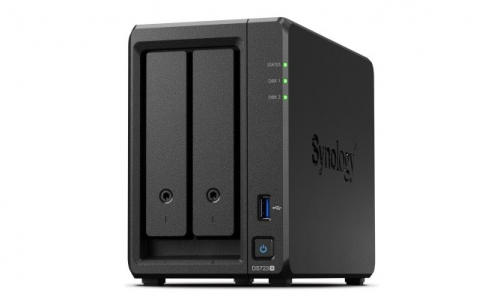 Synology NAS server DS723+ 2x0HDD 2GB DDR4 AMD R1600 3,1Ghz 2x1GbE RJ45 3Y