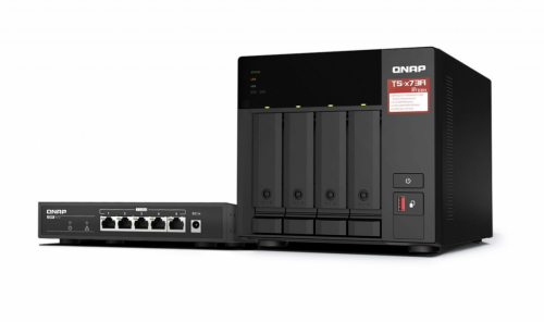 QNAP TS-473A-SW5T Bundle with QSW-1105-5T