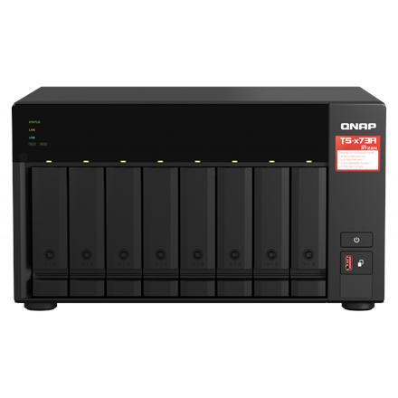 QNAP | 8-Bay QTS and QuTS hero NAS | TS-873A-8G | Up to 8 HDD/SSD Hot-Swap | AMD Ryzen | Ryzen V1500B Quad-Core | Processor frequency 2.2 GHz | 8 GB | DDR4