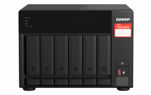 QNAP TVS-675 NAS Tower Ethernet LAN Black KX-U6580