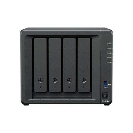 Synology | Tower NAS | DS423+ | Intel Celeron | J4125 | Processor frequency 2.7 GHz | 2 GB | DDR4