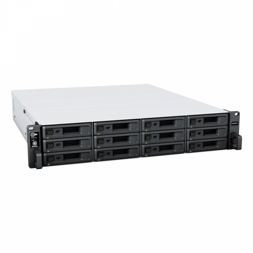 Synology RackStation RS2423RP+ NAS/storage server Rack (2U) Ryzen Embedded V1780B 8 GB DDR4 0 TB DiskStation Manager Black, Grey