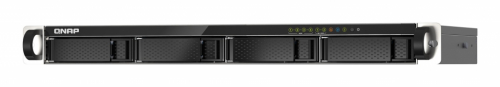QNAP TS-435XEU NAS Rack (1U) Marvell CN9131 4 GB DDR4 0 TB QNAP QTS Black, Grey