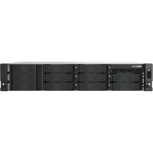 QNAP TS-855eU-8G 8-bay short depth rackmount NAS Intel Atom C5125 8C 2.8GHz 8GB RAM 2x2.5GbE 2xM.2 2280 2xPCIe Gen3 PSU
