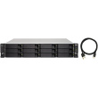 QNAP TL-R1200C-RP 12-bay 2U rackmount USB-C 3.1 Gen2 10Gbps JBOD expansion unit
