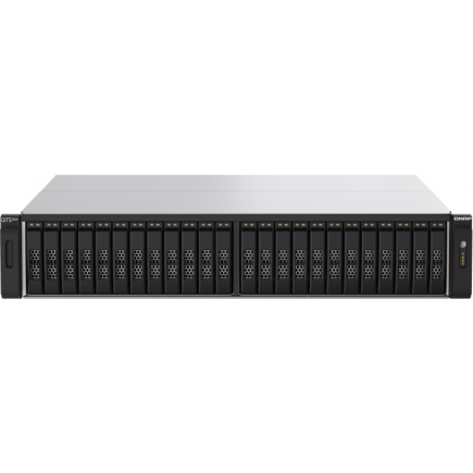QNAP 24-Bay All-Flash NAS AMD EPYC 7302P 4xNVMe Gen3 256GB RDIMM ECCC DDR4 RAM 2x2.5GbE LAN 4x25Gb