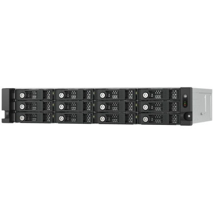 QNAP TL-R1200PES-RP 12-bay 2U rackmount PCIe interface SATA JBOD expansion enclosure 6,35/8,89cm 2,5/3,5Zoll
