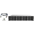 QNAP TL-R1220SEP-RP 12-bay 2U rackmount SAS 12Gbps JBOD expansion enclosure with SAS expander 12Gbps & SAS/SATA 6Gbps drives