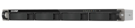 QNAP TS-433eU NAS Rack (1U) Cortex-A Cortex-A55 4 GB 0 TB QNAP Turbo System Черный