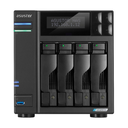 Asustor LOCKERSTOR 4 Gen2 (AS6704T) NAS Desktop Intel® Celeron® N N5105 4 GB DDR4 0 TB ADM Must