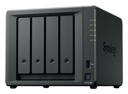 Synology Serwer NAS DS425+ 4x0HDD J4125 2GB DDR4 1x1GbE 1x2,5GbE 3Y