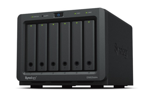 Synology DiskStation DS620SLIM NAS/storage server Desktop Intel® Celeron® J3355 2 GB DDR3L DiskStation Manager Must