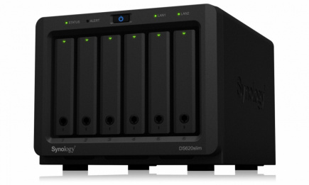 Synology Server NAS DS620slim 6x0HDD 2,5Ghz 2GB DDR3L 2xUSB3.0 2xRJ45
