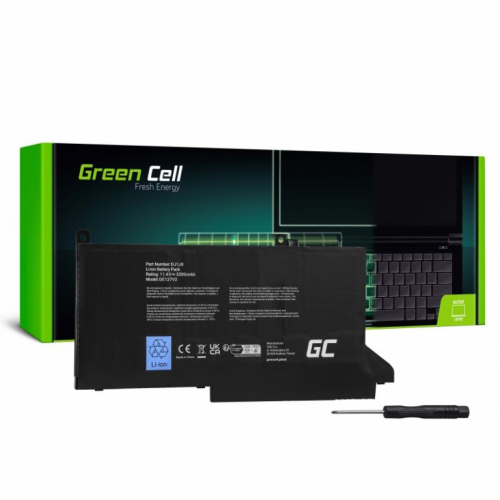 Green Cell Battery DJ1J0 11.4V 2700mAh for Dell Latitude 7280 7290 7380 7390