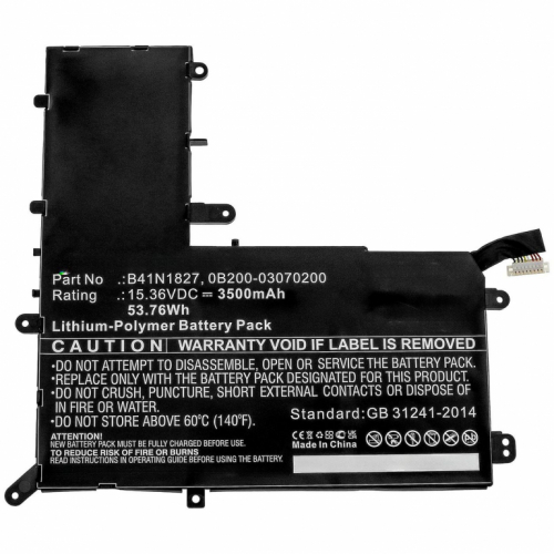 CoreParts Laptop Battery 0B200-03070200, B41N1827 53.76Wh Li-Polymer 15.36V 3500mAh for Asus Zenbook Flip 15 UX562