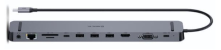 REAL-EL CQ-1000 USB-C MULTIFUNCTION DOCKING STATION