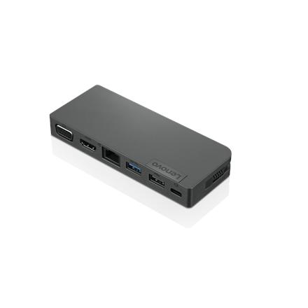 Lenovo | Powered USB-C Travel Hub | Ethernet LAN (RJ-45) ports 1 | VGA (D-Sub) ports quantity 1 | USB 3.0 (3.1 Gen 1) Type-C ports quantity USB-C female port for charging only (with Lenovo 45W & 65W USB-C power adapter) | USB 3.0 (3.1 Gen 1) ports