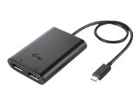 I-TEC USB C to Dual DisplayPort VideoAdapter 2x DisplayPort 4K Ultra HD compatible with Thunderbolt 3