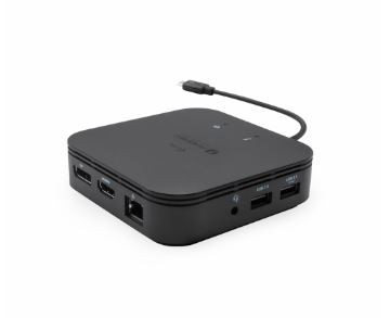i-tec Docking Station Thunderbolt 3 Travel Dock Dual 4K Display Power Delivery 60W + i-tec Universal Charger 77 W