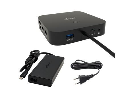 i-tec Docking Station USB-C HDMI Dual DP Docking Station Power Delivery 100 W + i-tec Universal Charger 100 W