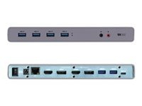 I-TEC USB 3.0/USB-C Dualdock 1x 5K 2x 4K 60Hz 2x HDMI 2x DP 1x GLAN 6x USB 3.0 1x Audio/Mic Jack Kensington kompatible with TB 3
