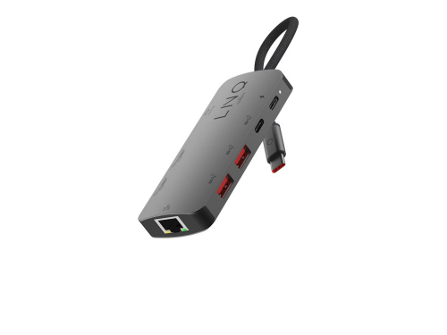 LINQ byELEMENTS 8in1 Pro Studio USB-C 10Gbps Multiport Hub with PD, 8K HDMI and 2.5Gbe Ethernet