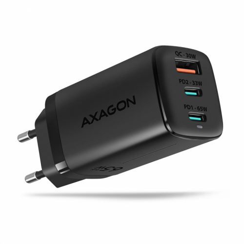 AXAGON AXAGON ACU-DPQ65 GAN WA ll charger, 3x port USB