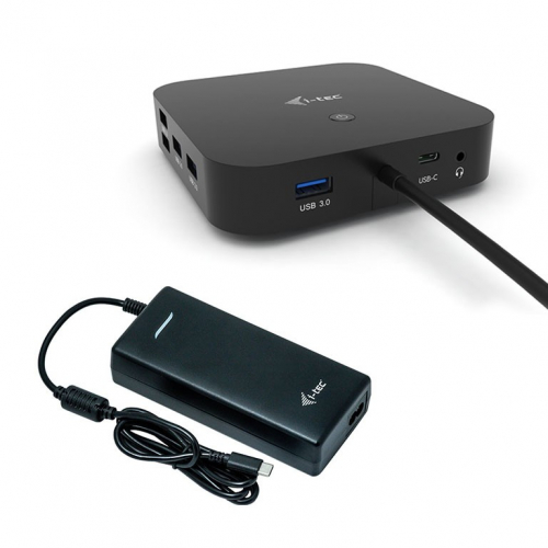 i-tec USB-C Dual Display Docking Station Power Delivery 100 W + Universal Charger 112 W