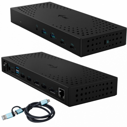i-Tec - Docking station - USB-C / USB4 / USB 3.0 Thunderbolt 3 / Thunderbolt 4 - 3 x HDMI, 2 x DP - 1GbE - 160 Watt - Europe 