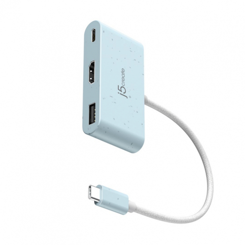 j5create JCA379EC - USB-C® to HDMI™ & USB™ Type-A with Power Delivery