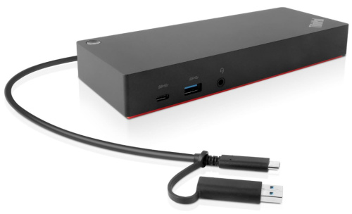 ThinkPad Hybrid USB A/C Dock 2xDisplayPort, 2xHDMI, 2x3840x2160-60Hz, 1Gbit LAN, 1xUSB-C Front 5xUSB-A 2xUSB2.0 3xUSB3.0 (EU) LENOVO
