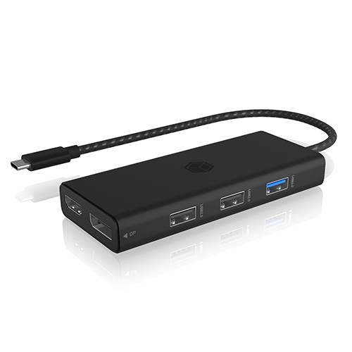 IcyBox ICY BOX IB-DK4011-CPD 9in1,HDMI,DP,CR,TYPE-C