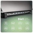 AXAGON HMC-10HLS USB hub 10in1 5Gbps,4xUSB,HDMI,LAN,SD