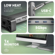 AXAGON HMC-10HLS USB hub 10in1 5Gbps,4xUSB,HDMI,LAN,SD